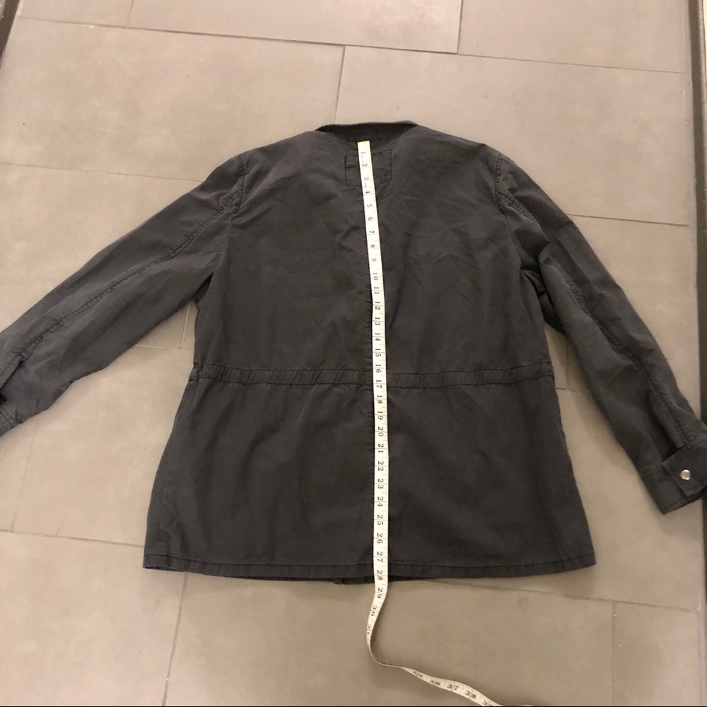 Gap Beaded Gray Utility Jacket Large - image 6